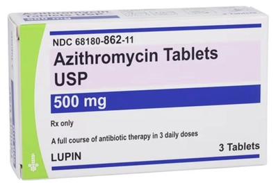 Zithromax (Z-Pack) packaging