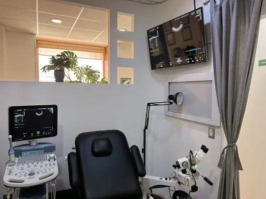 Interior view of Blanca Rodríguez Grijalva's medical clinic