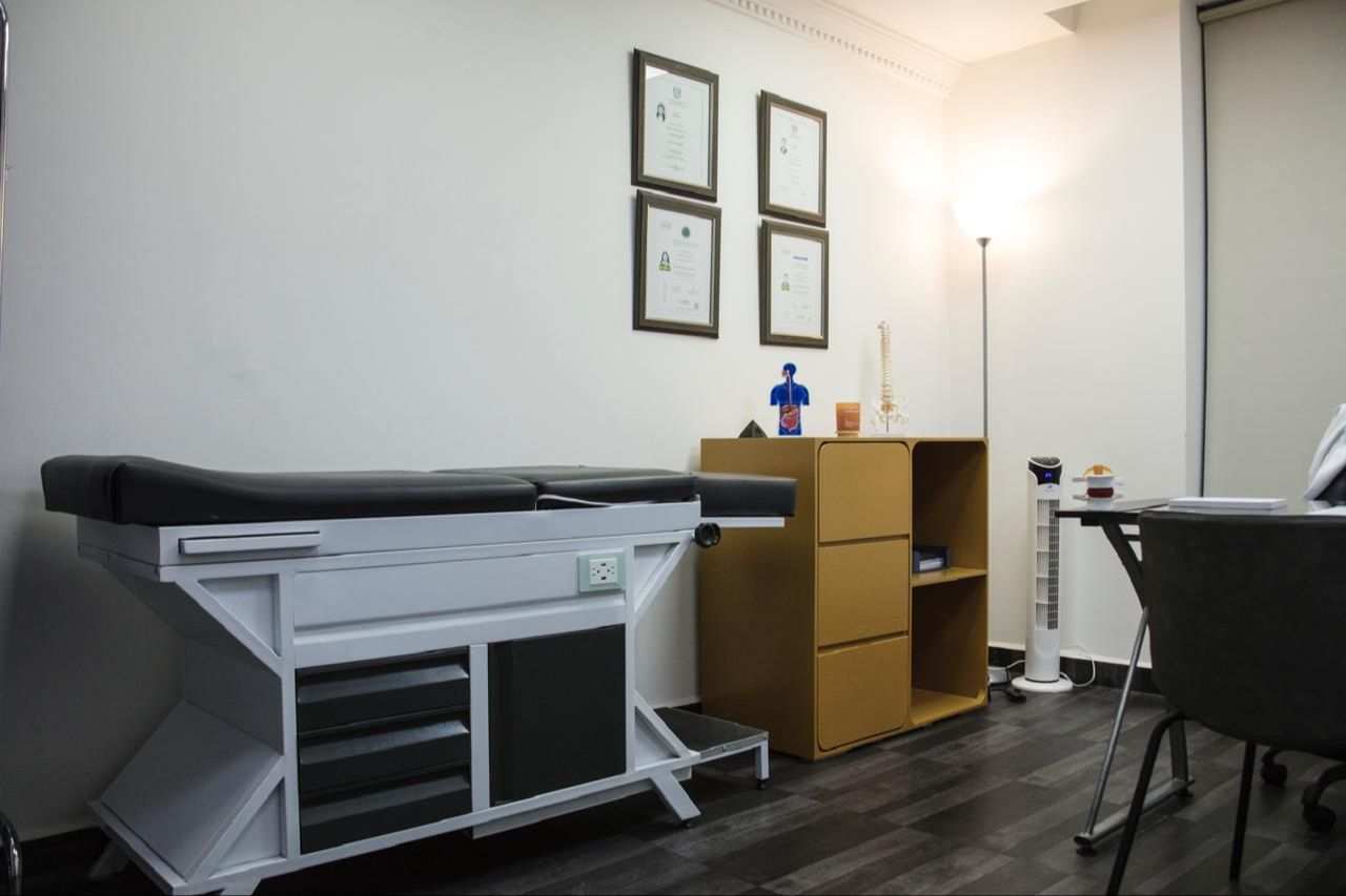 Interior view of Maria Argentina Diaz Castro's medical clinic