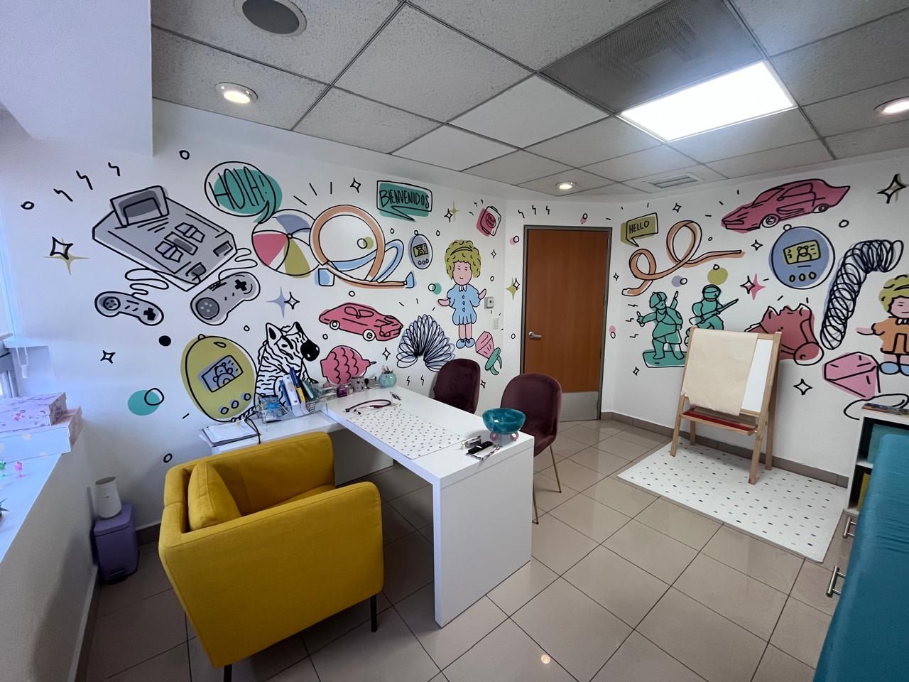 Interior view of Daniela Quirós Lamadrid's medical clinic