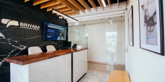 Interior view of Ana Karen Salas's medical clinic