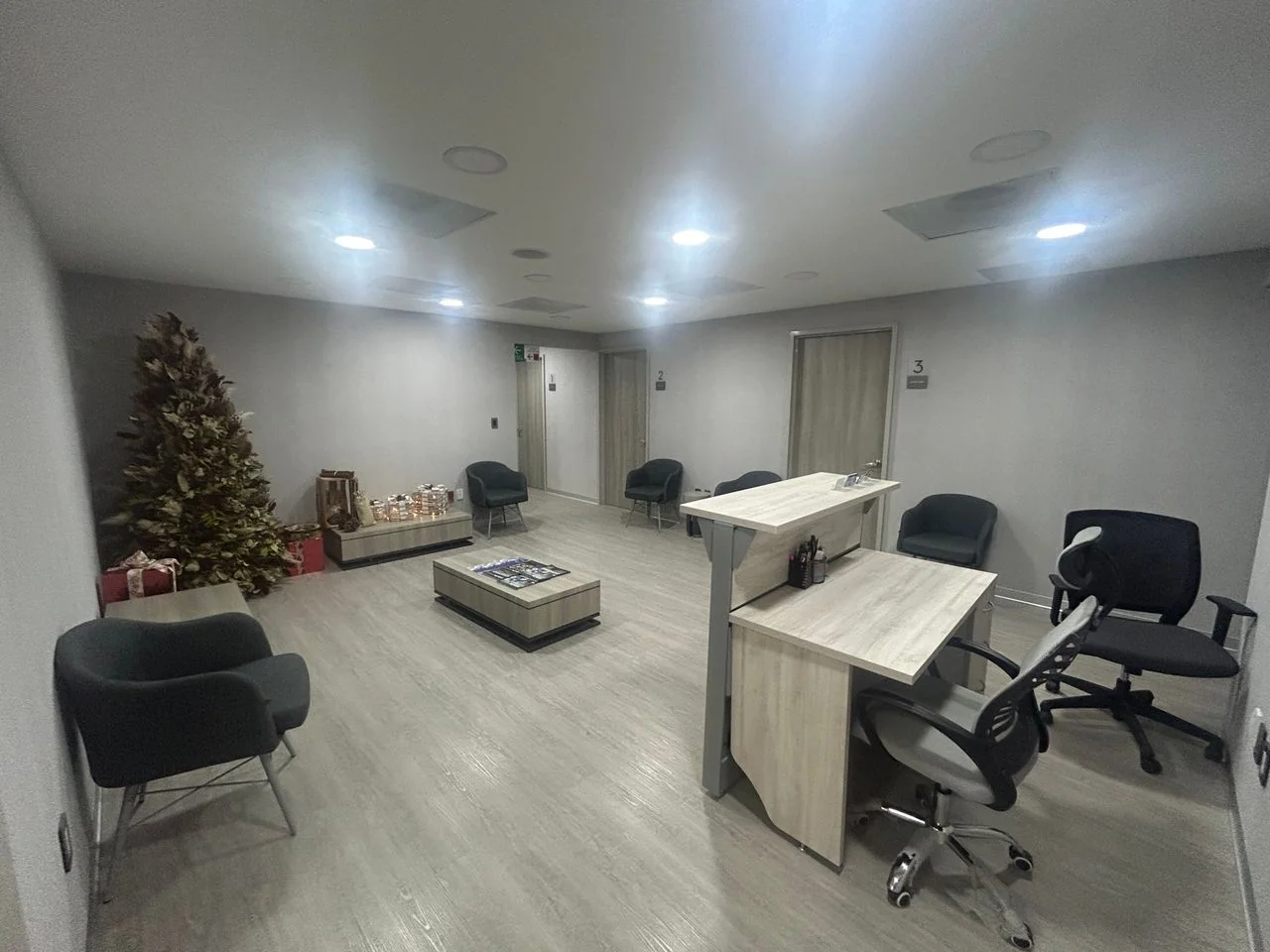 Interior view of Rosa Virginia Merodio Anguiano's medical clinic