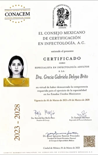 Doctor's credential certificate 1