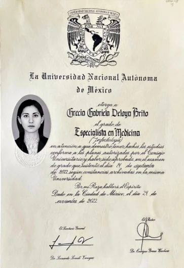 Doctor's credential certificate 2
