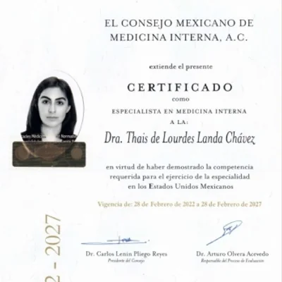 Doctor's credential certificate 1