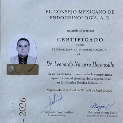 Doctor's credential certificate 1