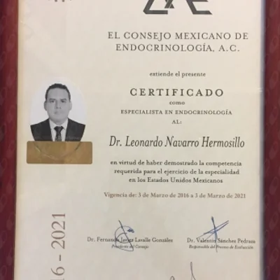 Doctor's credential certificate 2