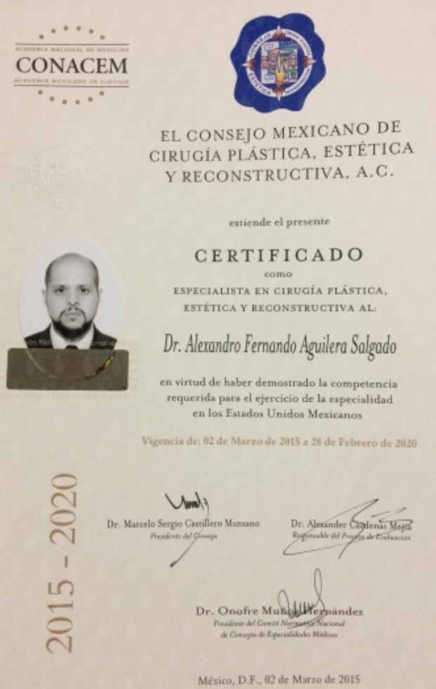 Doctor's credential certificate 2