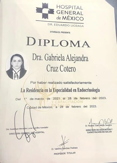 Doctor's credential certificate 2