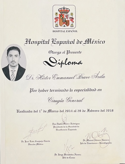 Doctor's credential certificate 2