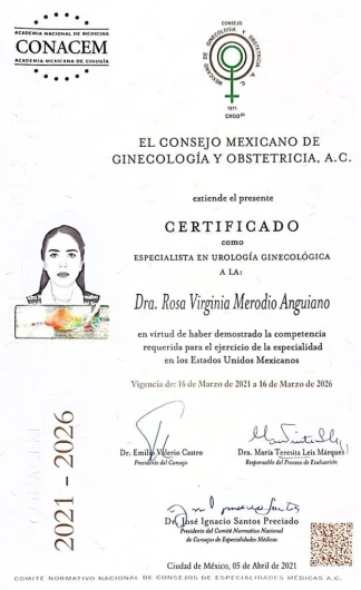 Doctor's credential certificate 1