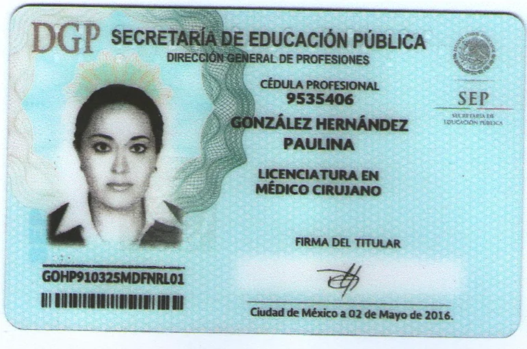 Doctor's credential certificate 1