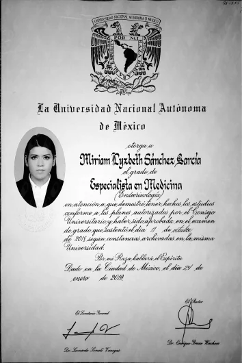 Doctor's credential certificate 1