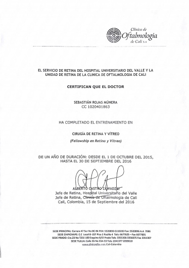 Doctor's credential certificate 2