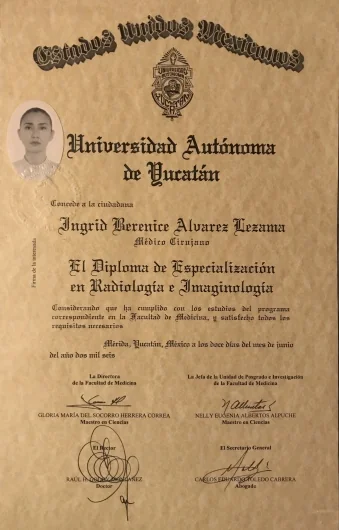 Doctor's credential certificate 1