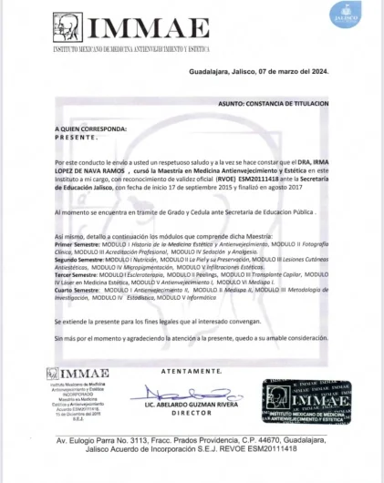 Doctor's credential certificate 1