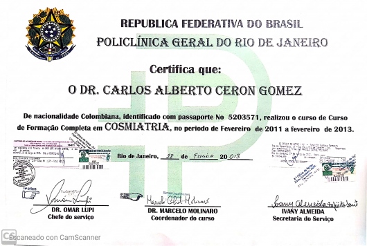 Doctor's credential certificate 2