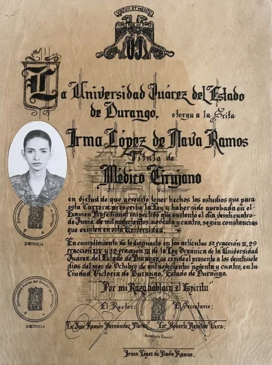 Doctor's credential certificate 1