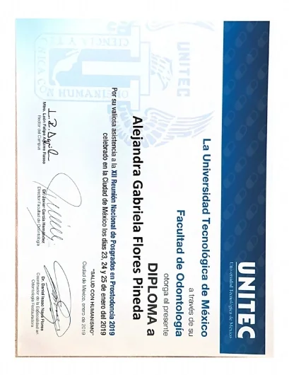 Doctor's credential certificate 1
