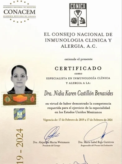 Doctor's credential certificate 2