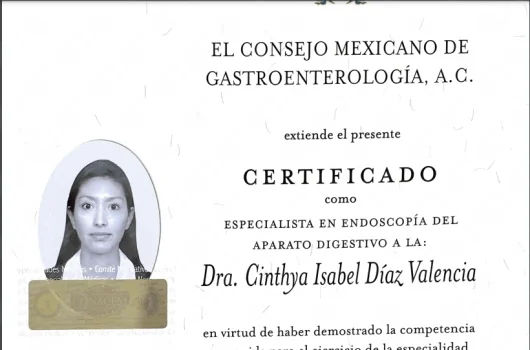 Doctor's credential certificate 2