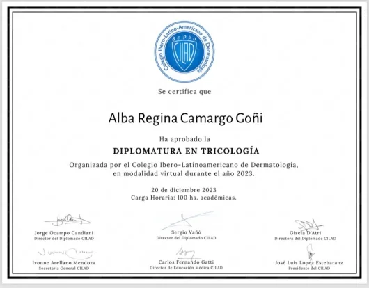 Doctor's credential certificate 2