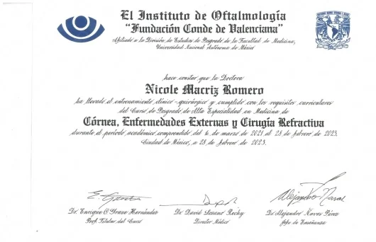 Doctor's credential certificate 3