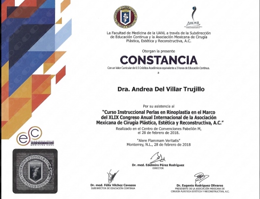 Doctor's credential certificate 2