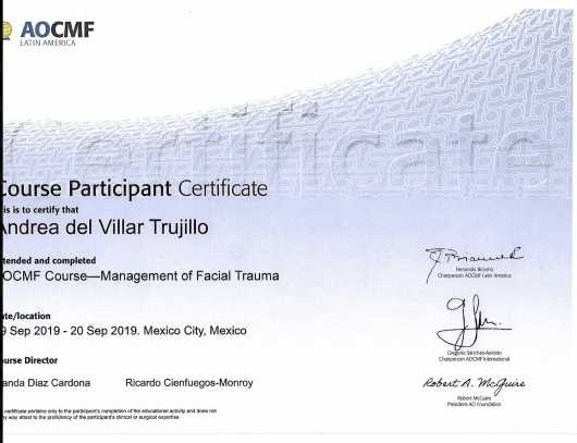 Doctor's credential certificate 3