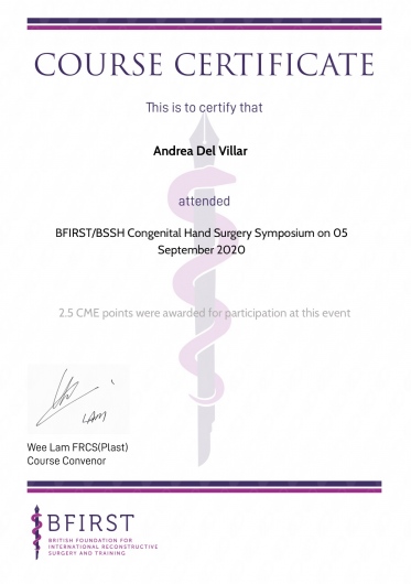 Doctor's credential certificate 9