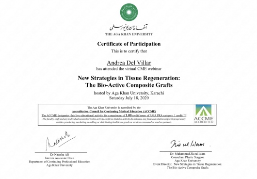 Doctor's credential certificate 10