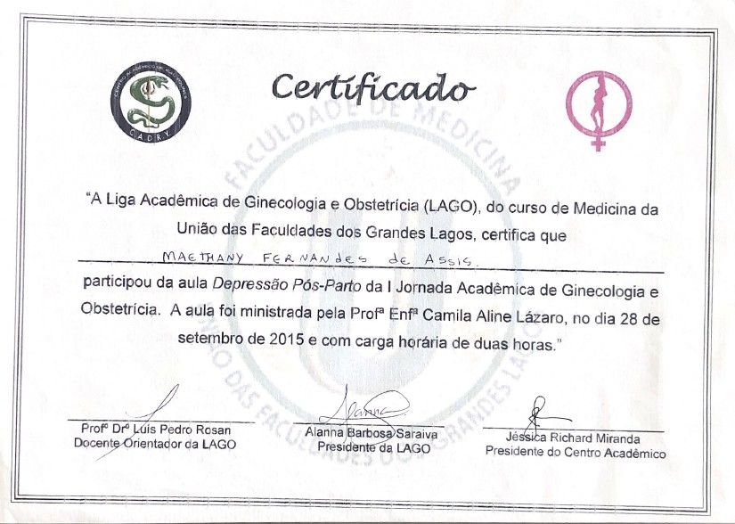Doctor's credential certificate 6