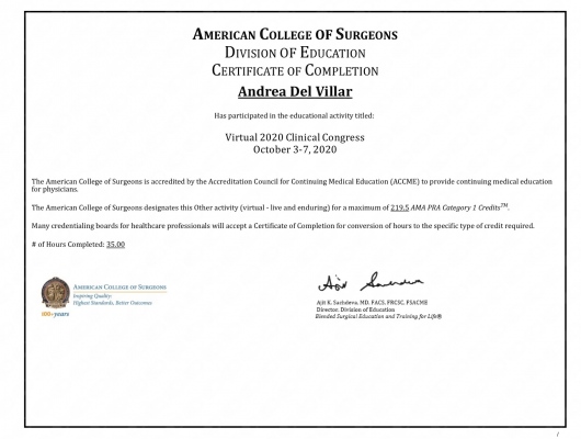 Doctor's credential certificate 11