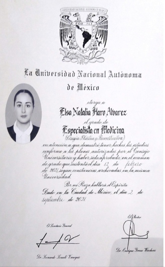 Doctor's credential certificate 1