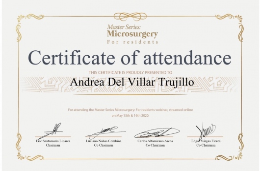 Doctor's credential certificate 17