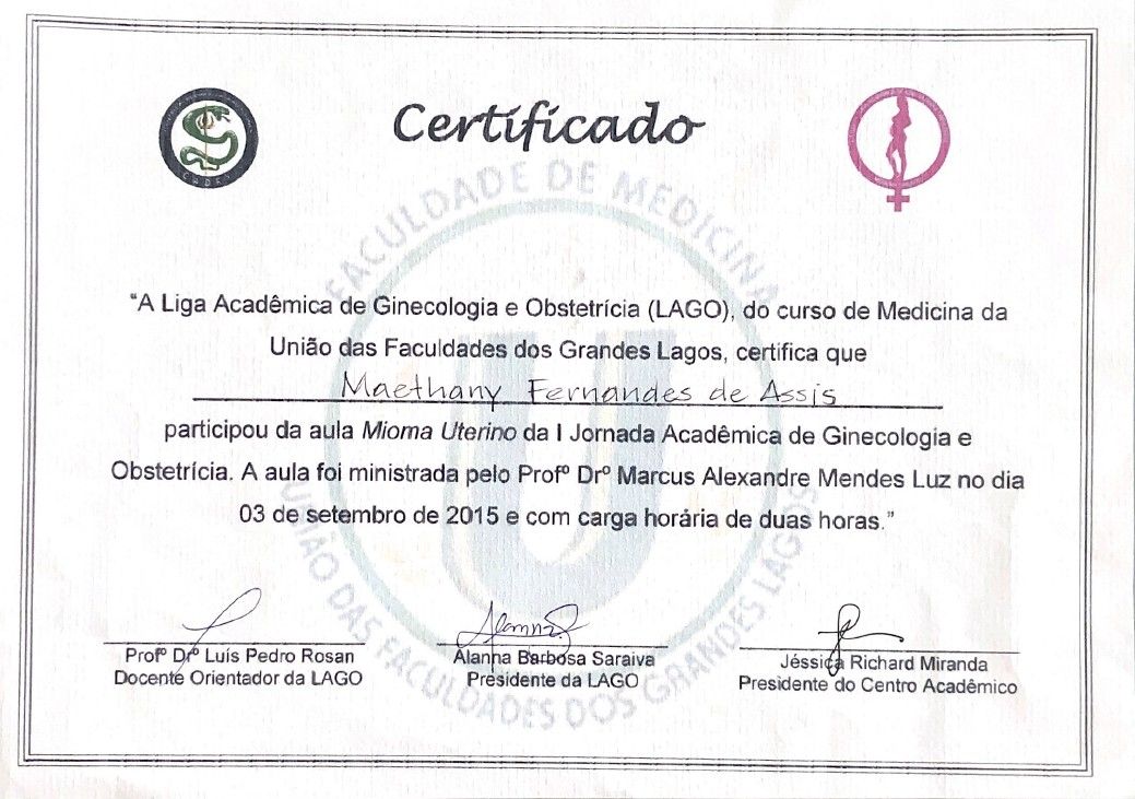 Doctor's credential certificate 10