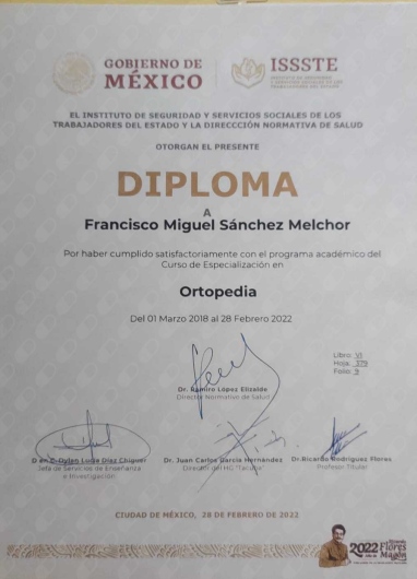 Doctor's credential certificate 3