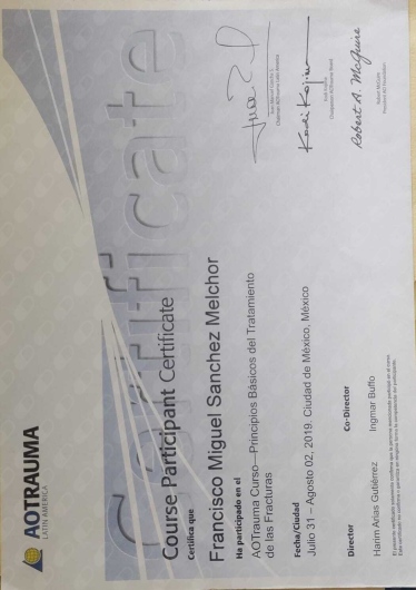 Doctor's credential certificate 4