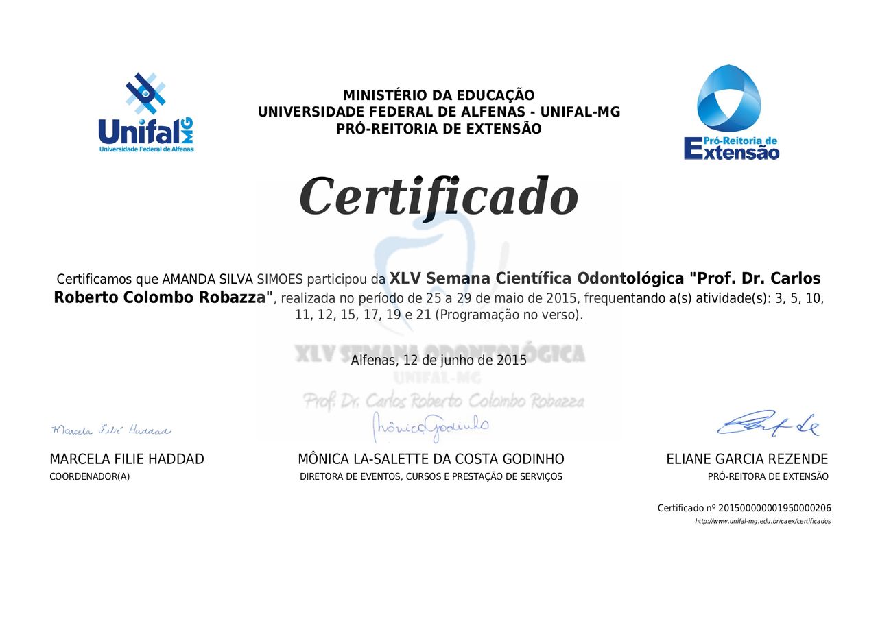 Doctor's credential certificate 8