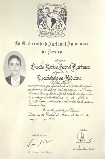Doctor's credential certificate 3