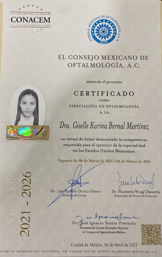 Doctor's credential certificate 5