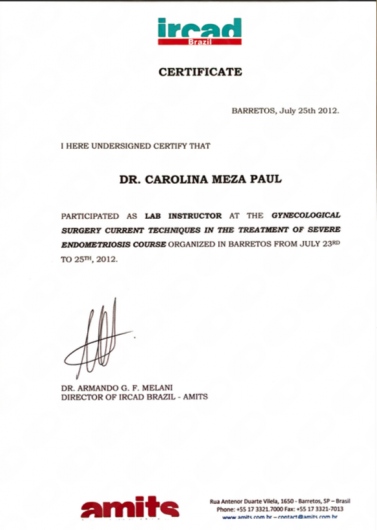 Doctor's credential certificate 2