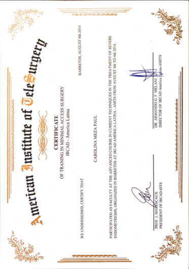 Doctor's credential certificate 3