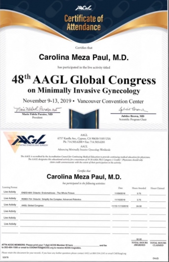 Doctor's credential certificate 5