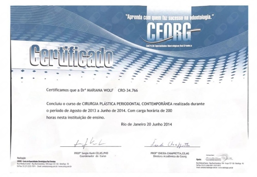 Doctor's credential certificate 2