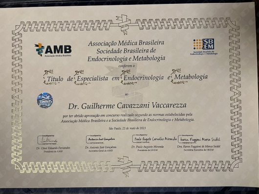 Doctor's credential certificate 1