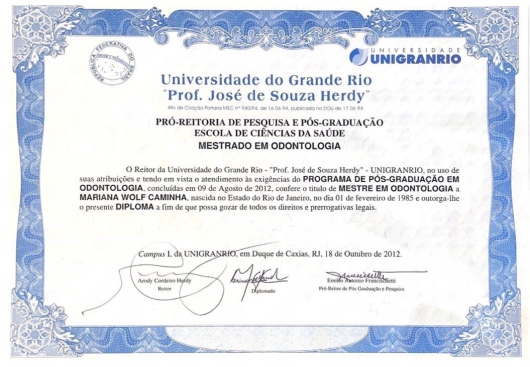 Doctor's credential certificate 9