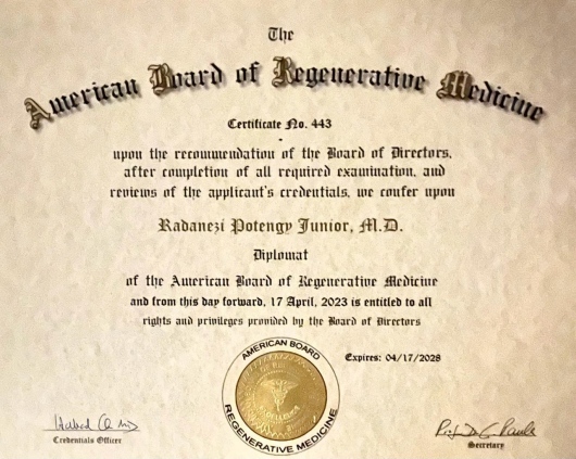 Doctor's credential certificate 8