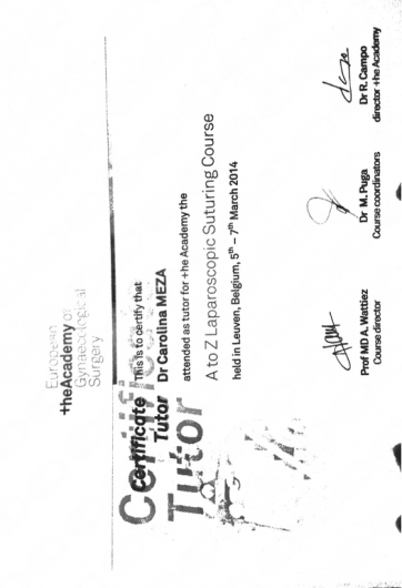 Doctor's credential certificate 11
