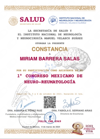 Doctor's credential certificate 2